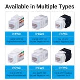 Đầu nối mạng Keystone Jack Vention Cat.5E UTP Keystone Jack - IPAWO/IPBWO/IPCWO/IPDWO/IPEWO/IPFWO 