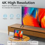  USB-C to HDMI/USB 3.0x3/SD/TF Docking Station Aluminum Alloy Type 0.15M Gray 