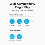  USB Bluetooth With Coiled Cable 1.5M VENTION NAG (Bluetooth v5.0, Tích Hợp Mic) 