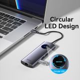  HUB chuyển đa năng Vention 10 in 1 TQW (USB-C to DP/HDMI x 2/USB 3.0 x 2/USB 2.0/RJ45/SD/TF/PD MST Docking Station) 