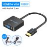  Đầu Chuyển HDMI to VGA 1080P VENTION ACR/ACP (With Jack 3.5mm) 