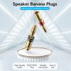  Vention Speaker Banana Plugs Gold Plated 1 Pair 