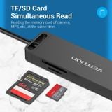  HUB chuyển đa năng Vention USB 3.0 to USB 3.0*3/TF/SD/Micro-B HUB - CHV (3-Ports USB3.0, Card Reader, Micro-B) 