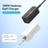  Bộ củ sạc nhanh Vention 4-Port GaN Powerstrip Charger  100W - FBS (Type-Cx2 + USBx2, 100W/100W/18W/18W ) 