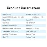  USB 3.0 A Male to A Male  Cable 