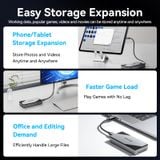  Vention USB 4.0 M.2 NVMe SSD Enclosure (USB 4.0 Type-C) Gray Aluminum Alloy Type 