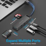  HUB chuyển đa năng Vention USB 3.0 to USB 3.0*3/TF/SD/Micro-B HUB - CHV (3-Ports USB3.0, Card Reader, Micro-B) 