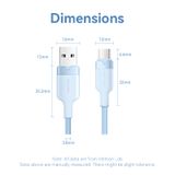 Vention USB 2.0 A Male to C Male 3A Cable Aluminum Alloy Type 