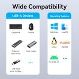  HUB Chuyển Data Tốc Độ Cao 5in1 USB3.2 Gen2 VENTION CKH (USB-C to USB 3.2 Gen 2 Type-A x 4, 10Gbps Data speed, 5V/3A PD Support) 