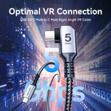  Cáp Sạc Nhanh C to C VENTION TAZ 60W (5Gbps, Right Angle Cable) 