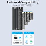  Box Đựng Ổ Cứng Di Động M.2 NVMe VENTION KPK (USB 3.1 Gen 2-C, with Heat Sink) 