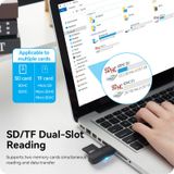  Vention 2-in-1 USB 3.0 A Card Reader(SD+TF) Black Dual Drive Letter 