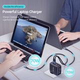  Củ sạc nhanh đa năng 4-Port Vention GaN Charging Kit 140W - FEIBO (TypeCx3 + USB A, PD3.1EU/US/UK-Plug) 