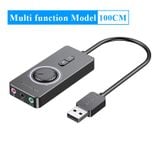  Card Mở Rộng Âm Thanh USB to 3.5mm VENTION CDR (Có Nút Điểu Chỉnh Âm Lượng) 