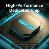  HUB Kết Nối Đa Năng 8-in-1 VENTION TGU (Type-C to HDMI 4K@60Hz, Type-C 3.2 Gen1, USB3.0, USB2.0, RJ45 GbE, SD, TF, PD100W) 