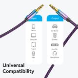  Cáp âm thanh Audio 2 đầu đực AUX 3.5mm Vention Cotton Braided (3.5mm Male to Male Audio Cable) 