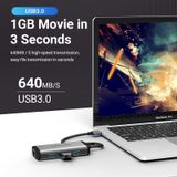  HUB mở rộng tích hợp cổng mạng LAN Vention 4-Ports - CKB (USB 3.0 to USB 3.0*3/Gigabit Ethernet Hub) 