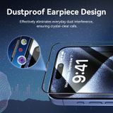  Vention HD Tempered Glass Screen Protector for iPhone 15 with Dust-Free Installation Tool 