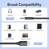  Vention USB-C Male to 3.5mm Male Audio Cable with DAC Adapter ABS Type 