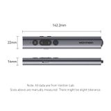  Vention Wireless PowerPoint Presentation Clicker with Red Laser Pointer – Gray 