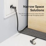  Cáp mạng tốc độ cao chuẩn Cat6A Vention UTP Rotate Right Angle Ethernet Patch Cable - IBS (Đầu cáp xoay 360 độ, Support 10-Gigabit Network) 