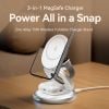  Đế sạc không dây Vention 3-in-1 15W Wireless Charger FGEI0 (Stand with MagSafe Silver) 