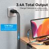  3-port USB(A+A+A) Wall Charger(12W/12W/12W) EU 