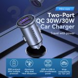  Tẩu sạc nhanh 2 cổng sạc Vention Two-Port USB Car Charger 30W (Kim loại, support QC 3.0, SCP,FCP, AFC) 