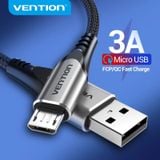  Cáp sạc nhanh Micro USB VENTION COL (3A, 480Mbps) 