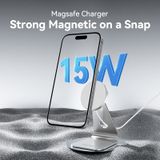  Đế sạc không dây Vention 15W Magnetic Wireless Charger - FGHIF (Stand with MagSafe 1M Silver) 