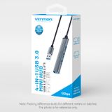  HUB Chia Cổng USB 4-Port Ultra-Slim Mini VENTION CKO (USB 3.0 to USB 3.0/USB 2.0*3) 
