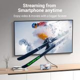  Cáp Chuyển Type-C to HDMI 4K VENTION CRB (4K@60Hz, Cotton Braided, HDCP2.2) 