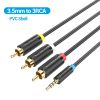  Jack Chuyển Âm Thanh 3.5mm to 3RCA VENTION BCB 