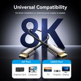  Cáp chuyển DisplayPort sang HDMI Vention Support 8K@60Hz/4K@144Hz/4K@120Hz - HFP (DisplayPort 1.4 Male to HDMI 2.1 Male, 4K/8K/ 3D Support) 