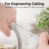  Dây cáp điện thoại bàn 4 lõi chống nhiểu Vention 4 Core Telephone Cable (cuộn 100 met, Màu trắng, Support telephone/Fax) 