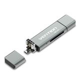 Đầu Đọc Thẻ Nhớ Đa Năng USB2.0/Micro USB/Type-C to TF/SD VENTION CCJ (480Mbps) 