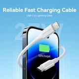  Cáp sạc nhanh C to Lightning Vention PD Fast Charging Cable dùng cho iPhone (3A, 20W/27W PD Fast Charge, Apple Carplay Support) 
