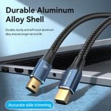  Cáp AV Mini DisplayPort to Mini DisplayPort vải dù siêu nét Vention Cotton Braided 8K - HCG (Mini DP Male to Male, 8K@60Hz/ 4K@144Hz, 32.4Gbps Bandwidth) 