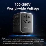  Củ Sạc Nhanh Đa Năng Du Lịch Toàn Cầu 2C + 2A VENTION FJF 65W (65W/65W/60W/5W) 