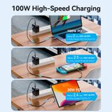 Cáp sạc nhiều đầu Vention 4-in-1 Cotton Braided USb/TypeC to C + Micro USB 100W - CTL (USB 2.0 Type-A Male + USB-C Male to USB-C Male + Micro Type-B Male 5A) 