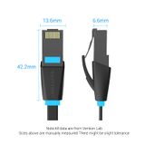  Dây cáp mạng dẹp tốc độ cao Vention Flat Cat.6 UTP Patch Cable - IBJ (Cáp dẹp chống rối, 1000Mbps, CAT 6, 32AWG) 