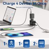  Củ Sạc Nhanh Đa Năng Du Lịch Toàn Cầu 1C + 2A VENTION FJE 20W (20W/18W/18W) 