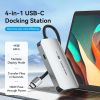  Hub chuyển đa năng Vention 4-in-1 Type C Docking Station (USB-C to HDMI/VGA/USB 3.0/PD, 4K@60Hz Support, PD100W ) 