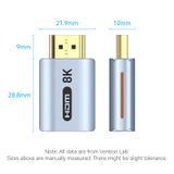  Đầu Chuyển HDMI 8K Male to Female VENTION AIV (8K@60Hz / 4K@120Hz / 2K@144Hz / 1080P@160Hz, 48Gbps, HDR Dynamic, 3D Video, VRR, QMS, ALLM, 1536kHz Audio Sampling Rate, eARC, 32 Audio Channels, Support for Multiple Audio Streams) 