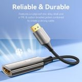  Cáp Chuyển DP to HDMI2.1 8K VENTION HFN (0.25M, Male to Female, 8K@60Hz/4K@120Hz/2K@144Hz, HDR Support, 3D Visual Effect, Cotton Braided, VRR, 12-Bit Color Depth, DTS-HD 7.1 Channel) 