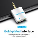  Bộ chuyển đổi 4 Pole 3.5mm to 2*3.5mm VENTION BDB (Male to Female) 