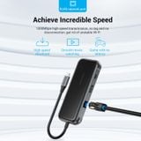  HUB chuyển đa năng Vention 9in1 Multi-function Docking Station (USB-C to HDMI 4K@60Hz/USB-C Gen 1/USB 3.0/USB 2.0*2/RJ45/SD/TF/PD) 
