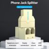  Đầu chia cổng điện thoại bàn Vention RJ11 Female to 2 Female Telephone In-line Coupler Yellow - IRBY0 (Splits 1 telephone line into 2) 