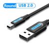  Cáp Sạc Nhanh USB to Mini USB VENTION VAS-A14 (2A, 480Mbps) 