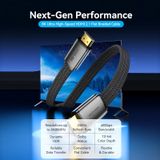  Cáp HDMI 8K dẹp vải dù siêu bền Vention Flat Nylon Braided HDMI-A Male to Male 8K HD Cable 2M - ALK (8K@60hz/ 4K@120Hz/144Hz, 48Gbps Bandwidth, HDR) 
